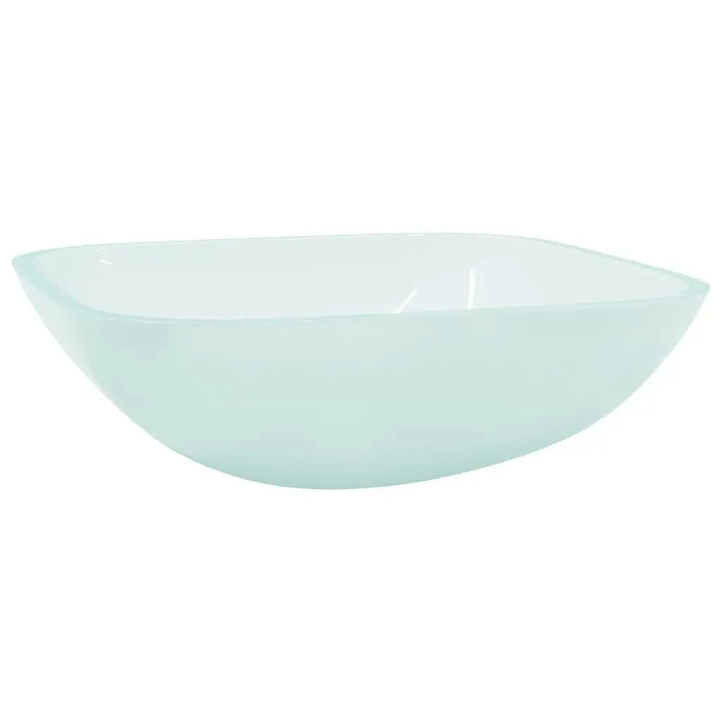 Basin Glass 42x42x14 cm Frosted 345242