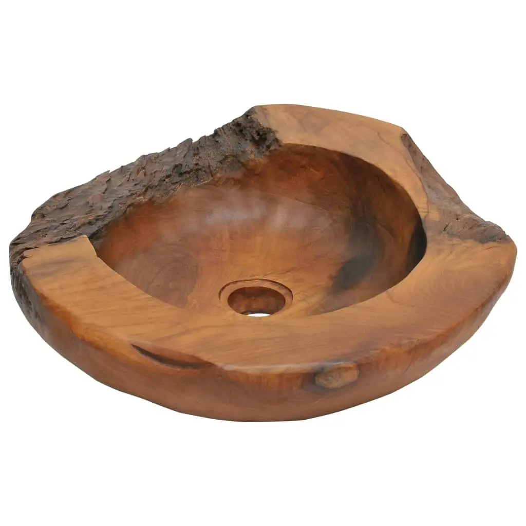 Basin Solid Teak 45 cm 243475