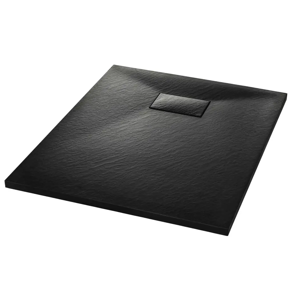 Shower Base Tray SMC Black 90x70 cm 144777