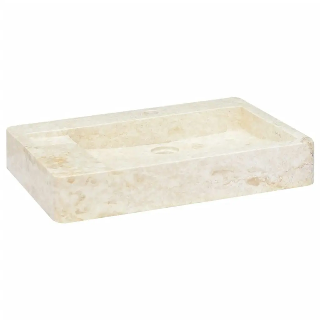 Sink Cream 58x39x10 cm Marble 149159