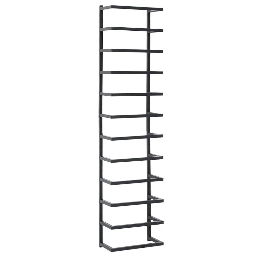 Towel Rack Black 24x12x96 cm Steel 336125