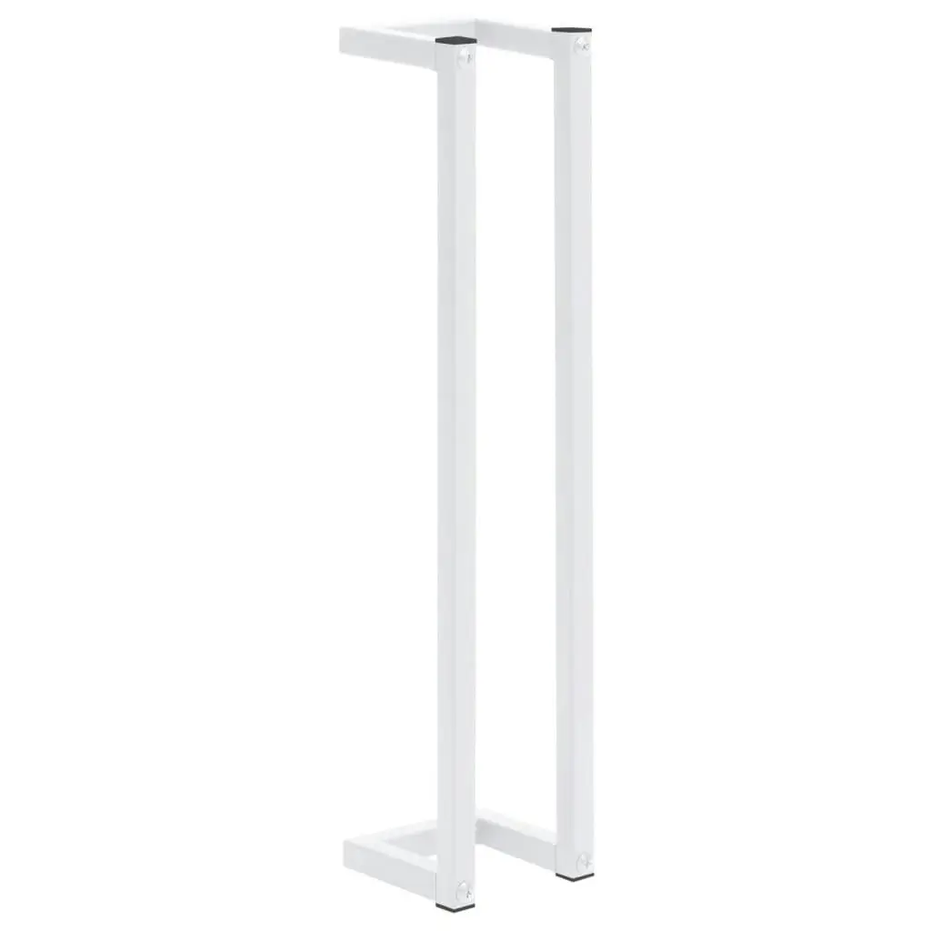 Towel Rack White 12.5x12.5x60 cm Steel 336116