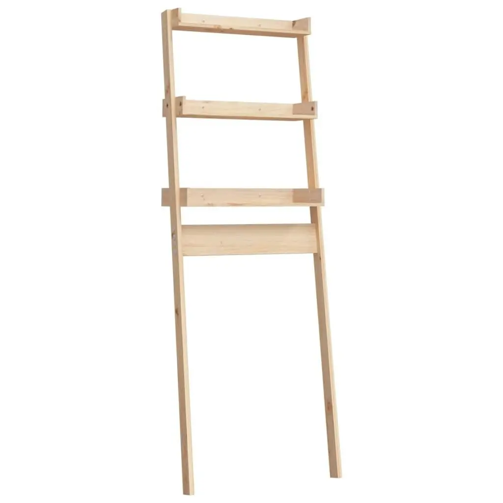 Toilet Rack 63.5x32x179 cm Solid Wood Pine 824653