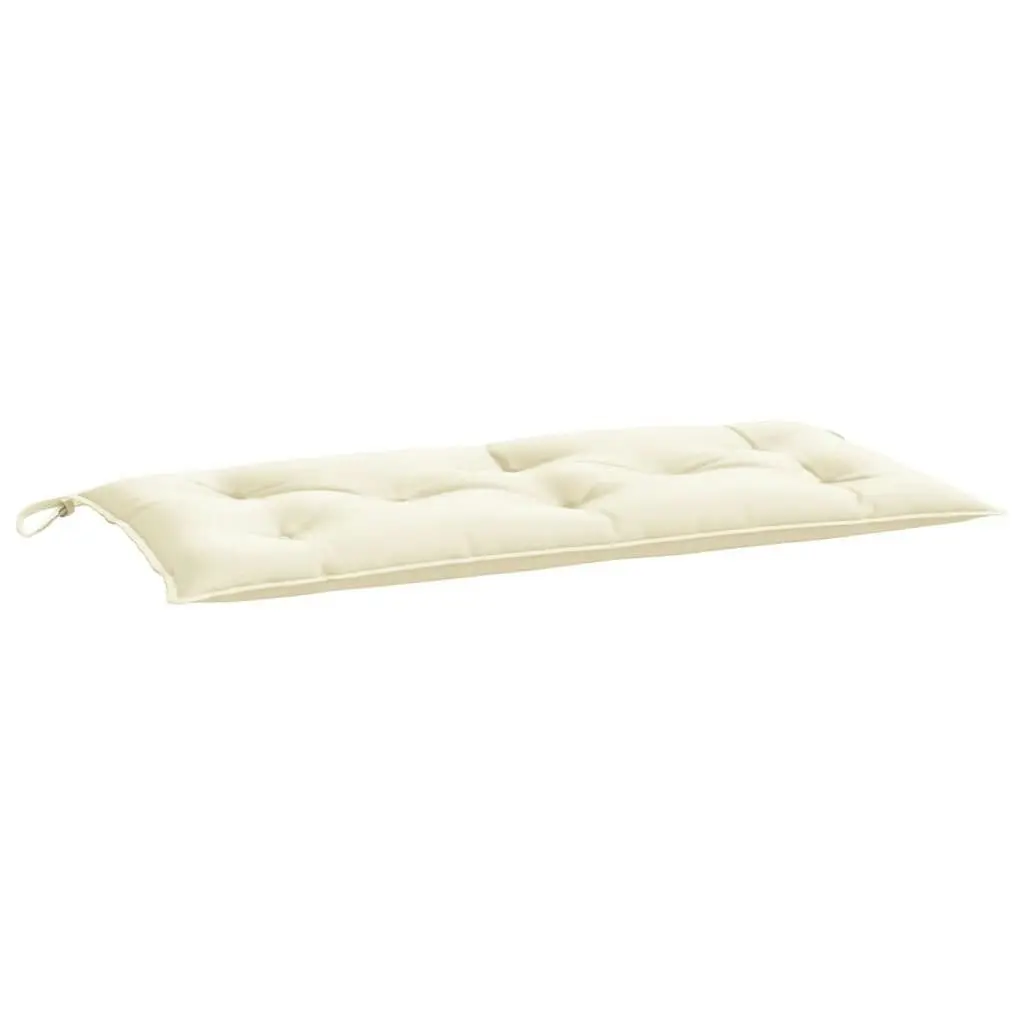 Garden Bench Cushion Cream White 110x50x7 cm Oxford Fabric 361813