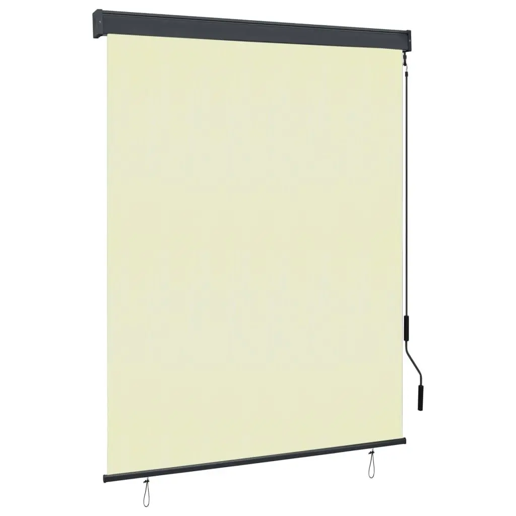 Outdoor Roller Blind 140x250 cm Cream 145971