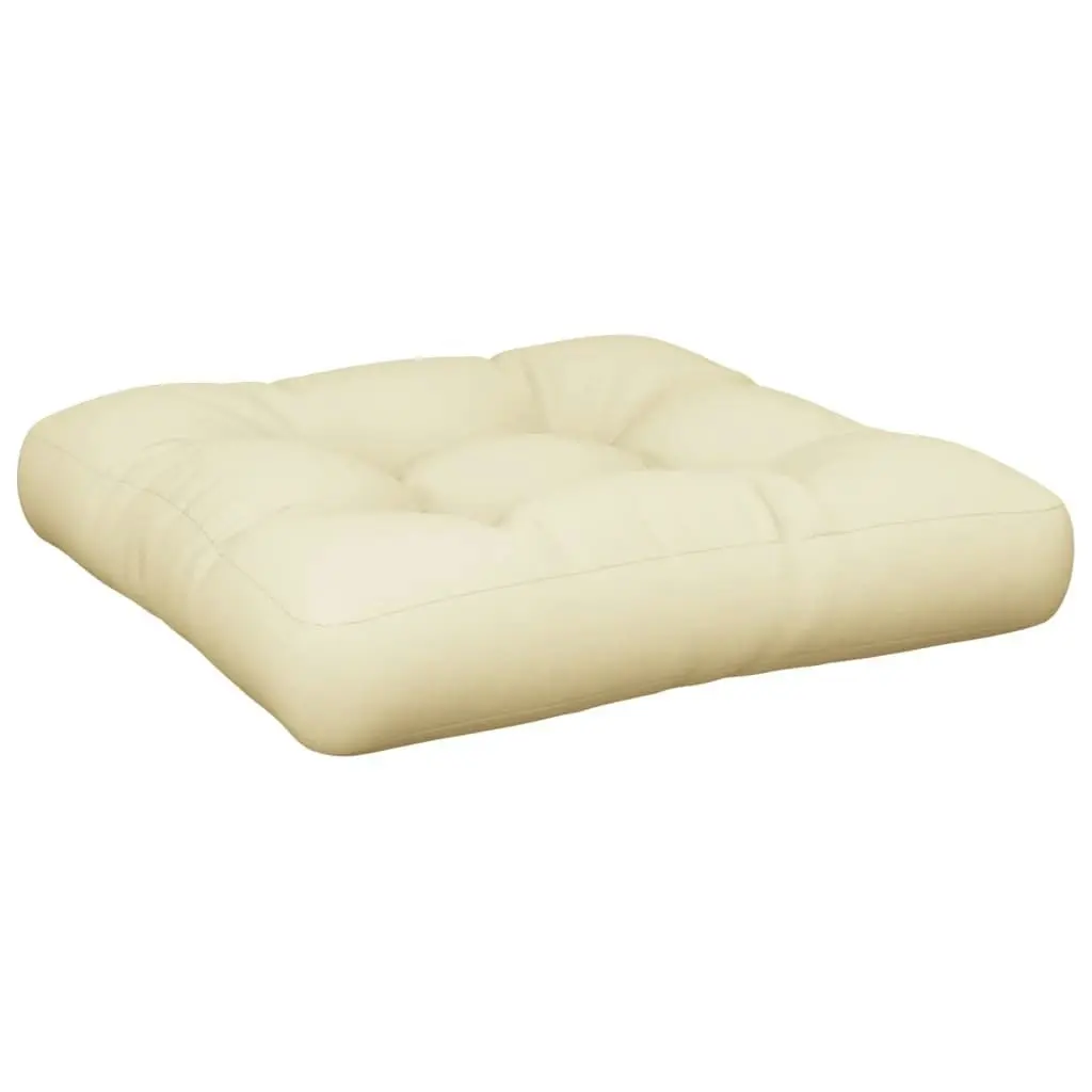 Pallet Cushion Cream 50x50x12 cm Fabric 314369