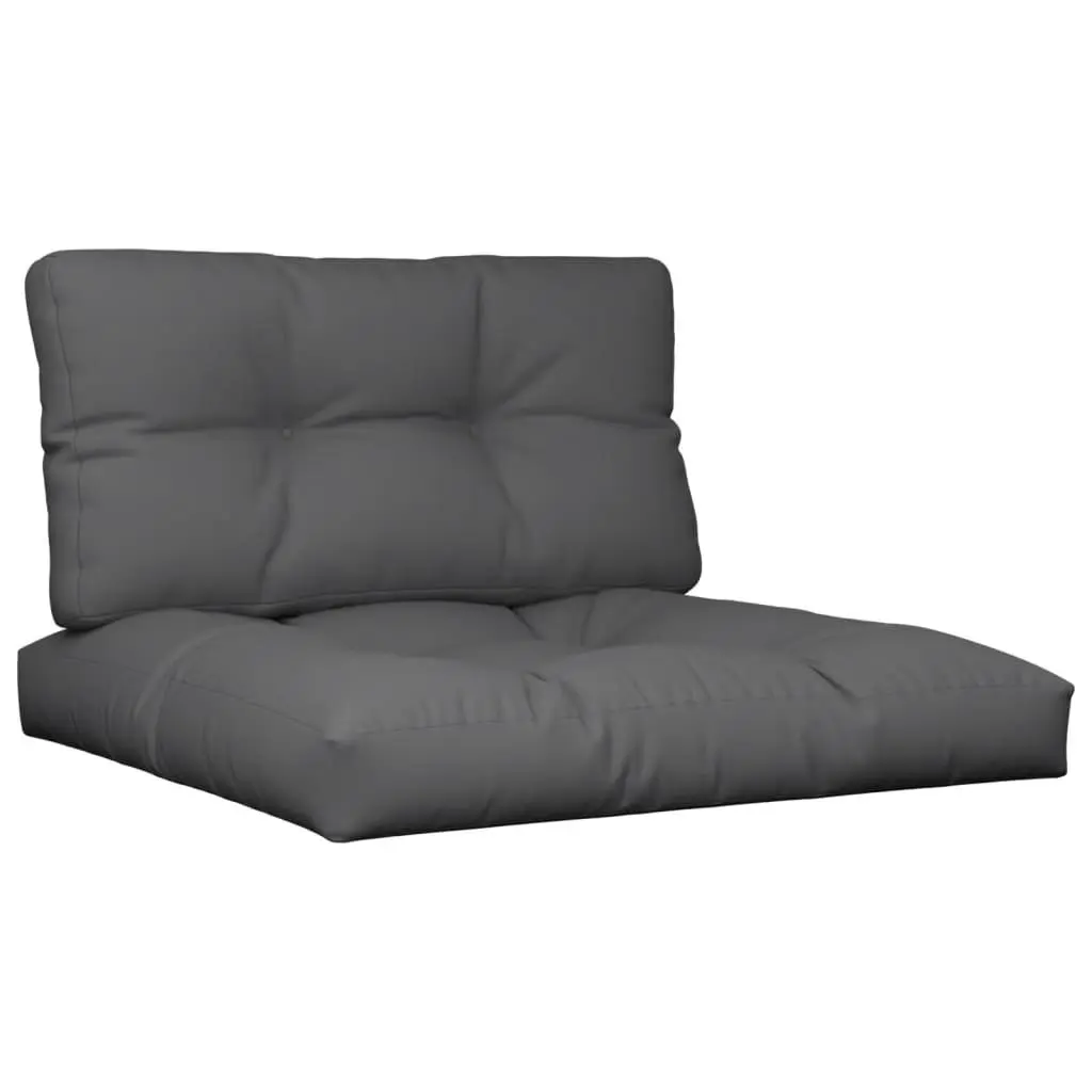 Pallet Cushions 2 pcs Anthracite Fabric 314513