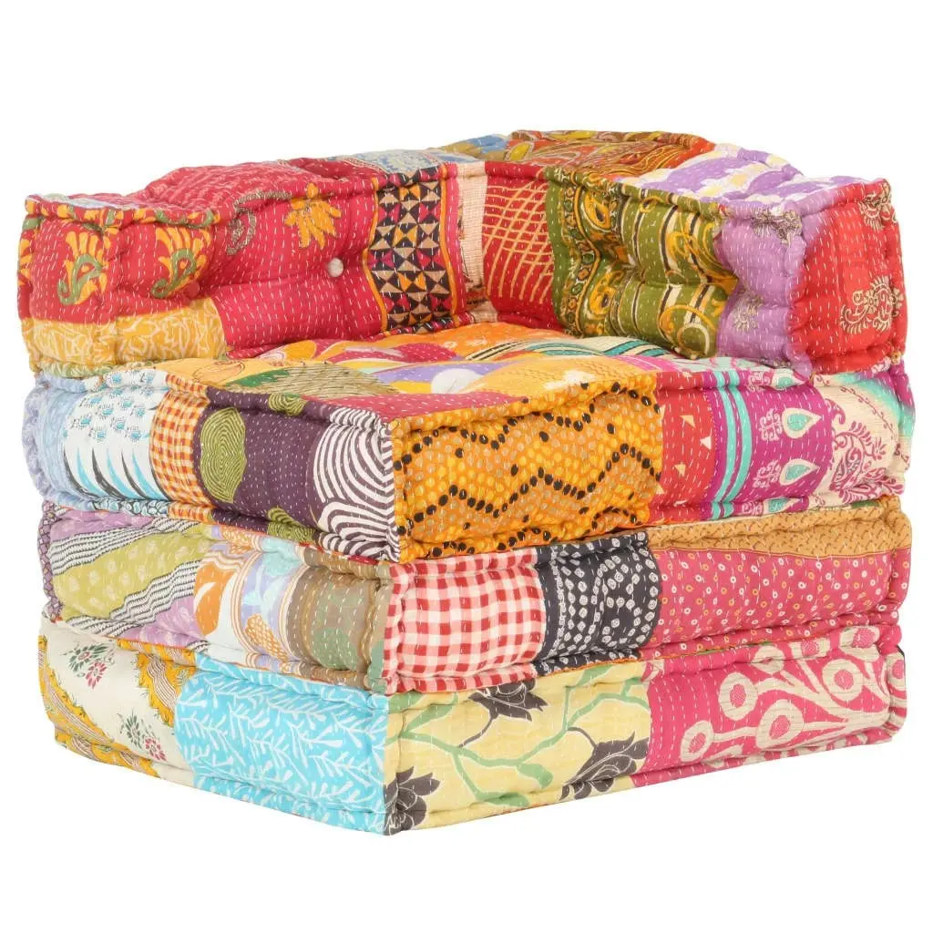 Modular Pouffe Patchwork Fabric 287697