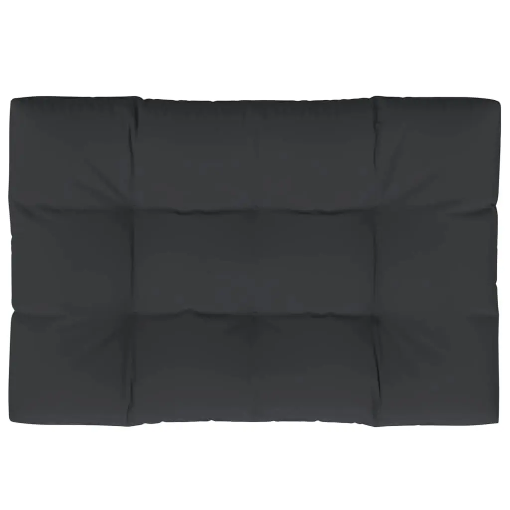 Pallet Cushion Black 120x80x12 cm Fabric 47502