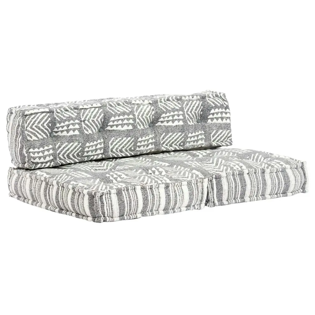 Pouffe Grey Stripe Fabric 249420