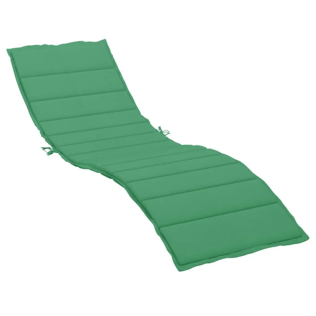 Sun Lounger Cushion Green 200x60x3cm Oxford Fabric 314208