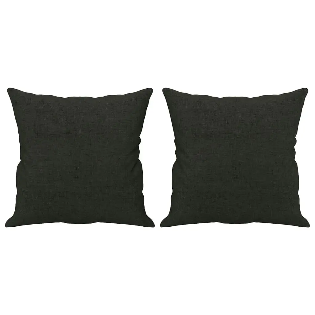 Throw Pillows 2 pcs Black 40x40 cm Fabric 349475