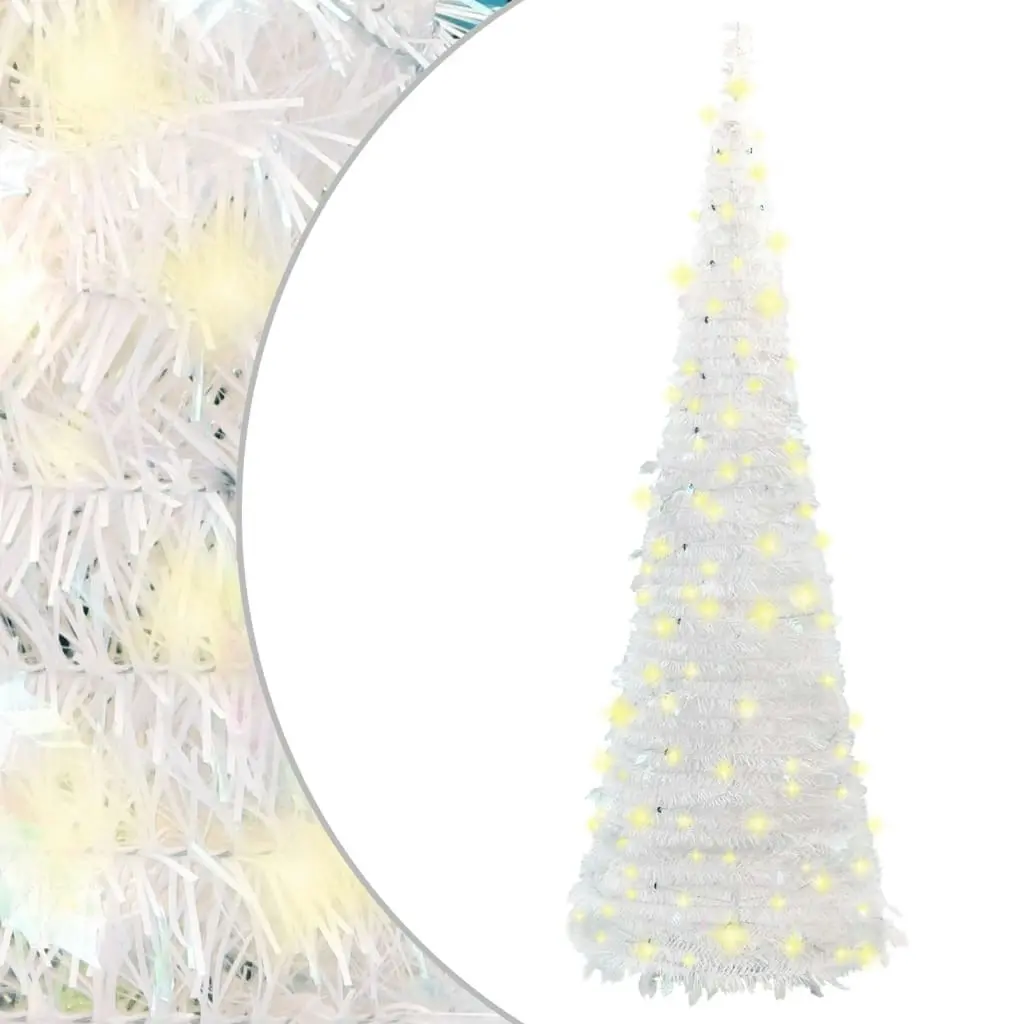 Artificial Christmas Tree Pop-up 200 LEDs White 210 cm 357755