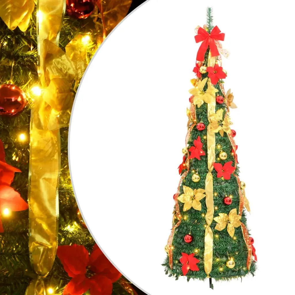 Artificial Christmas Tree Pop-up 150 LEDs Green 180 cm 357762