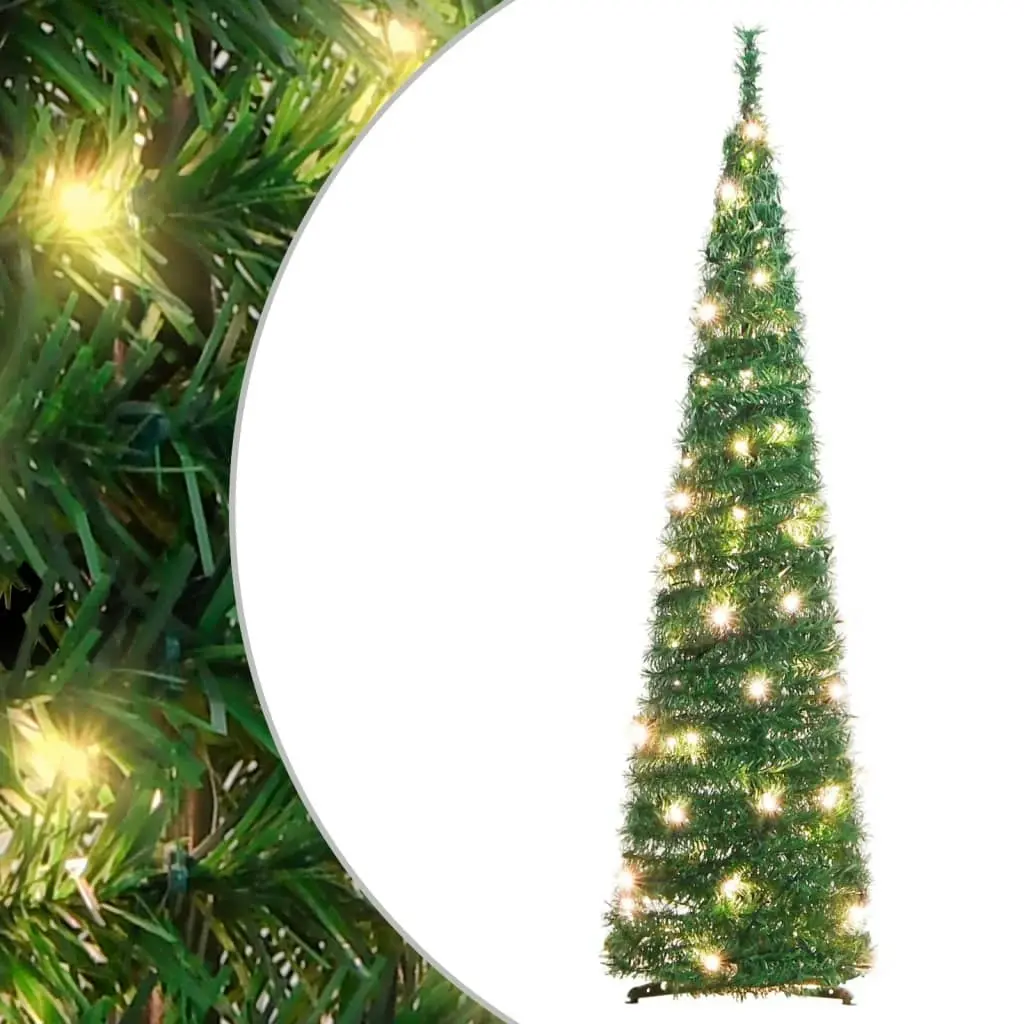 Artificial Christmas Tree Pop-up 50 LEDs Green 120 cm 357751