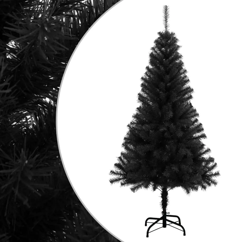 Artificial Christmas Tree with Stand Black 150 cm PVC 321000