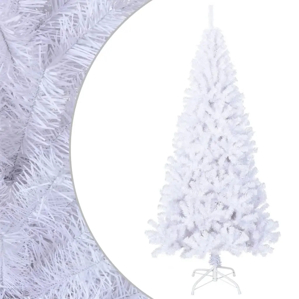 Artificial Christmas Tree with Thick Branches White 240 cm PVC 321041