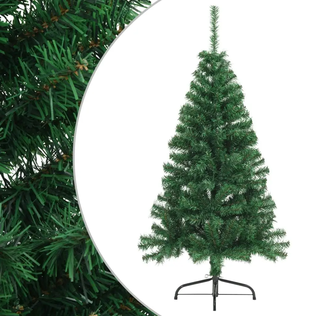 Artificial Half Christmas Tree with Stand Green 120 cm PVC 328415