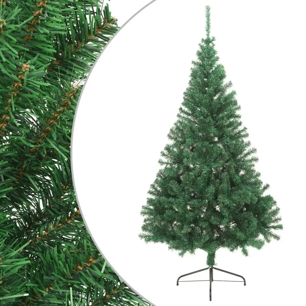 Artificial Half Christmas Tree with Stand Green 240 cm PVC 328416