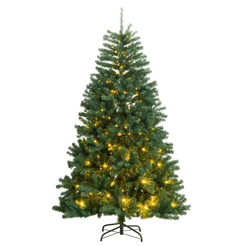 Artificial Hinged Christmas Tree 300 LEDs 210 cm 3210111