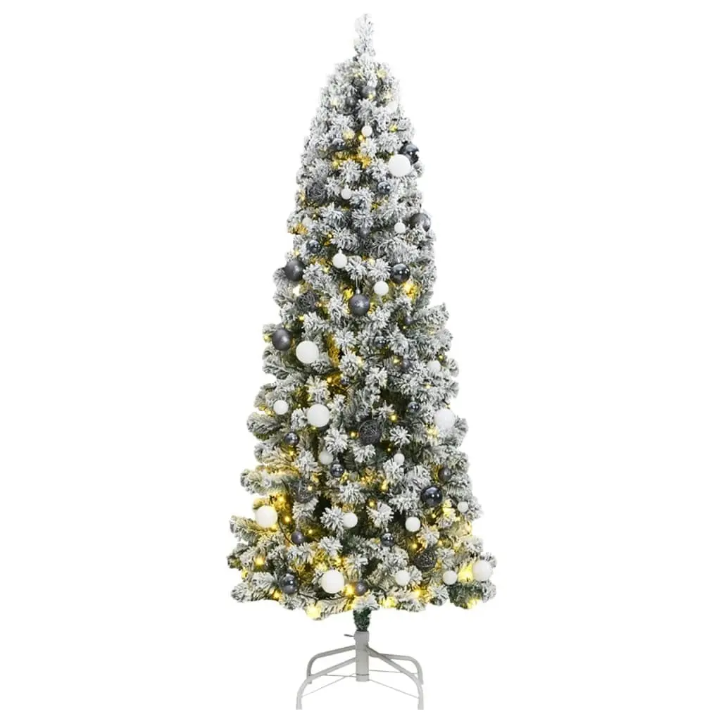 Artificial Hinged Christmas Tree with 300 LEDs & Ball Set 180 cm 3210501