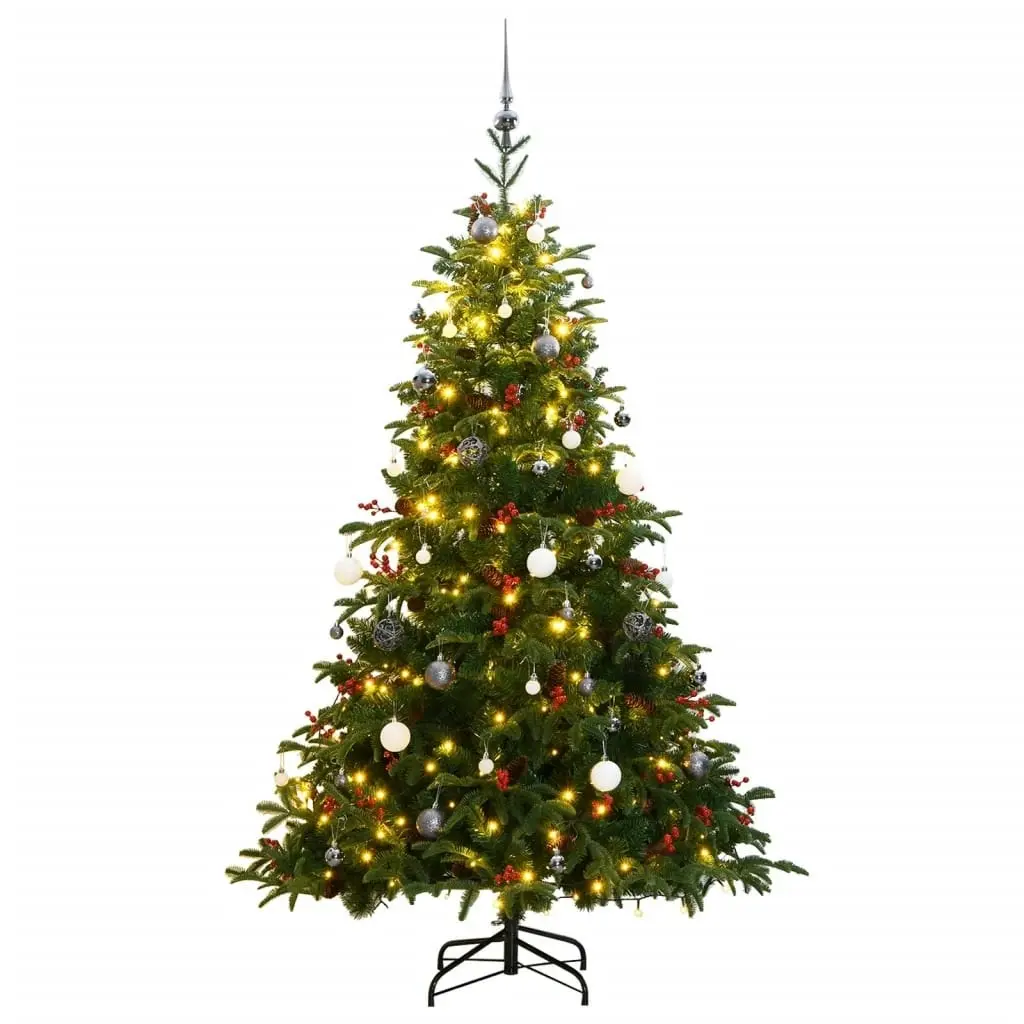 Artificial Hinged Christmas Tree with 300 LEDs & Ball Set 180 cm 3210498