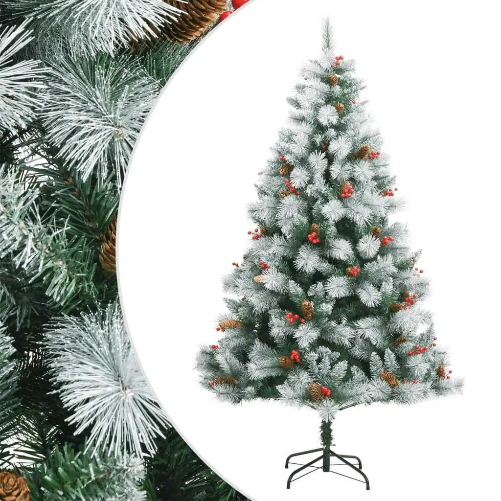 Artificial Hinged Christmas Tree with Cones and Berries 180 cm 357712