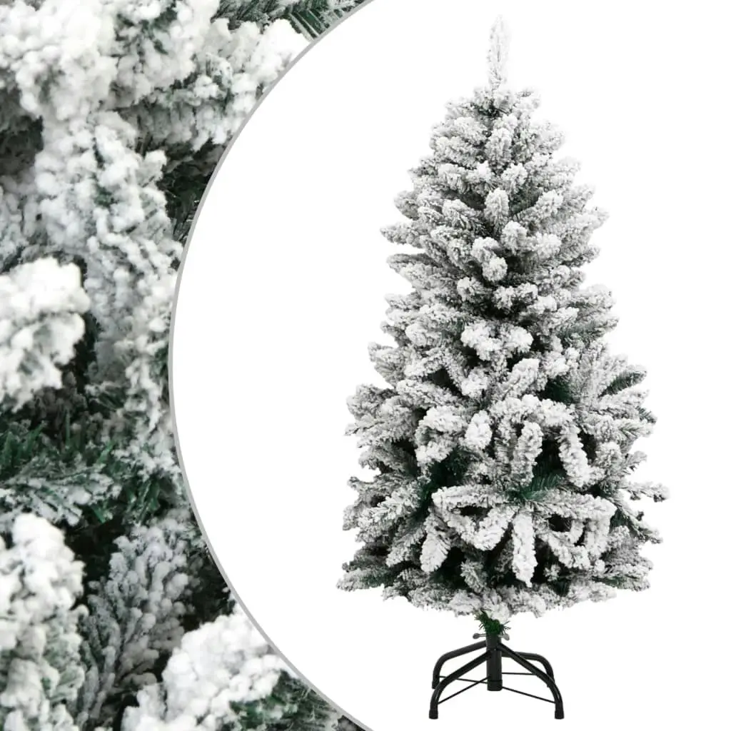 Artificial Hinged Christmas Tree with Flocked Snow 120 cm 357791