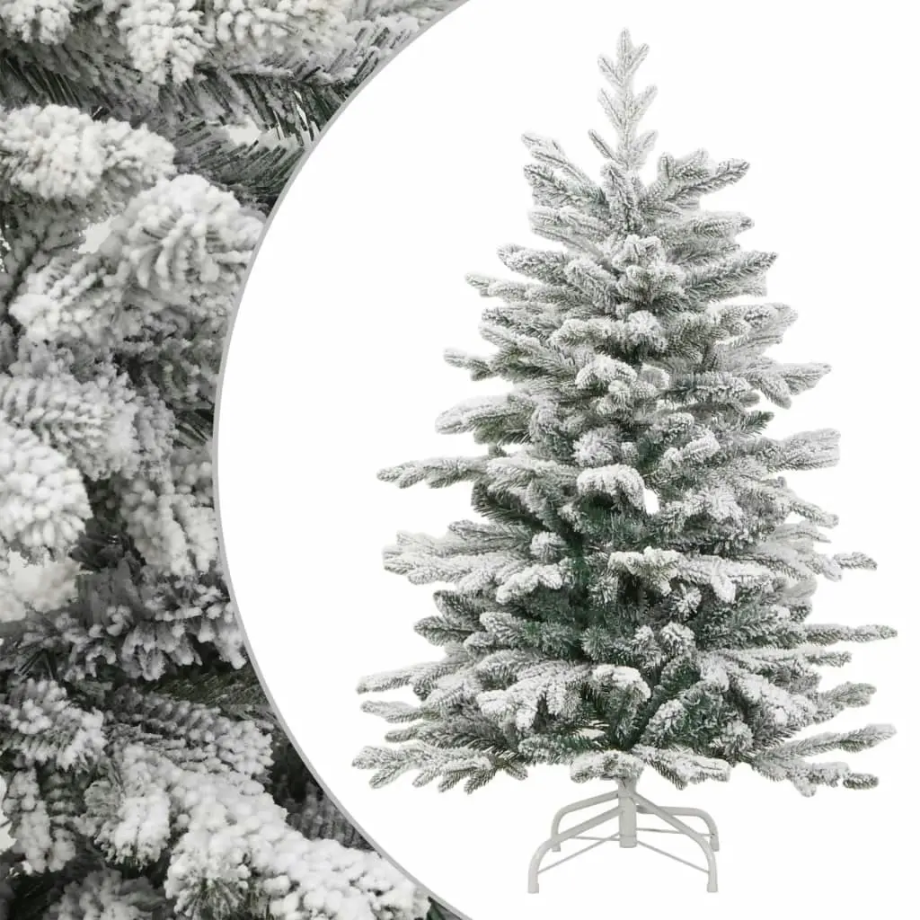 Artificial Hinged Christmas Tree with Flocked Snow 120 cm 358384