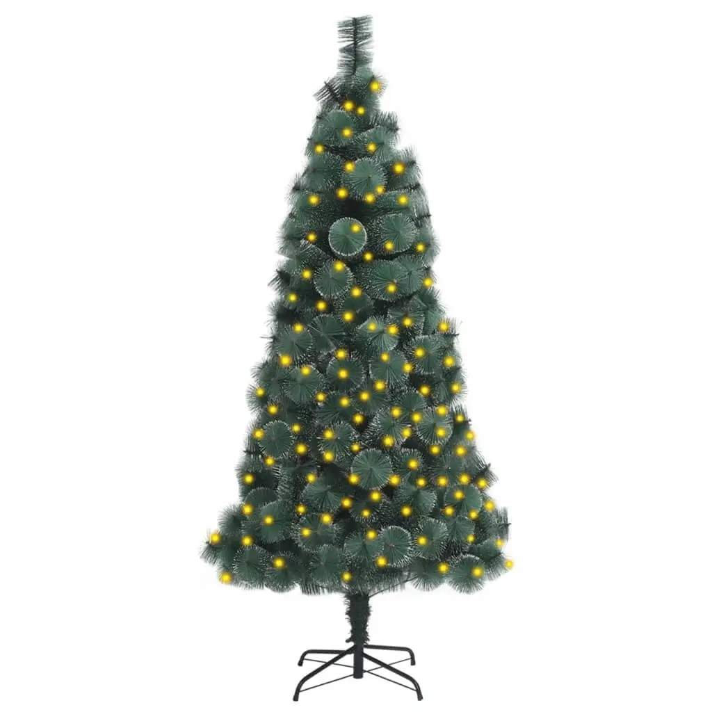 Artificial Pre-lit Christmas Tree Green 120 cm PVC&PE 3077778