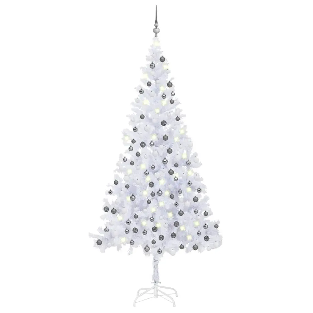 Artificial Pre-lit Christmas Tree with Ball Set 210 cm 910 Branches 3077667