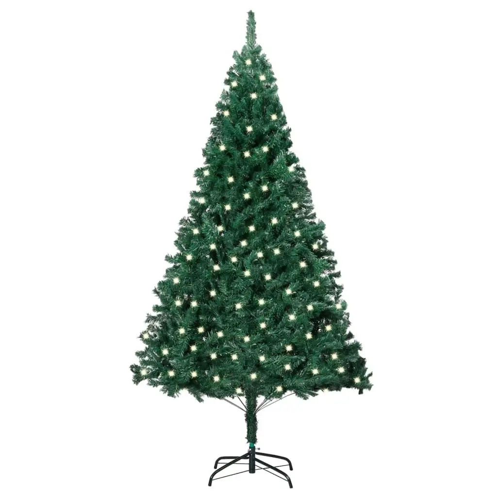 Artificial Pre-lit Christmas Tree with Thick Branches Green 240 cm 3077452