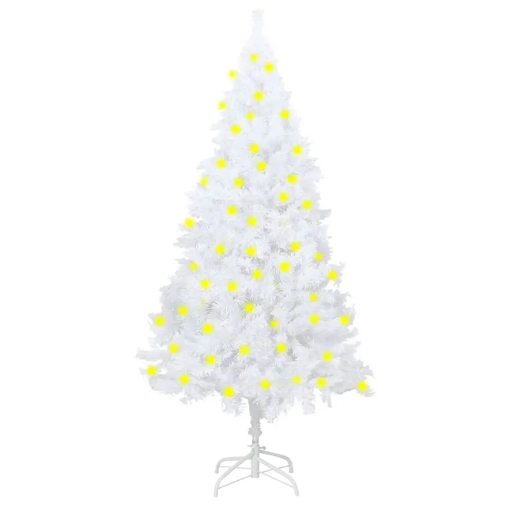 Artificial Pre-lit Christmas Tree with Thick Branches White 180 cm 3077455