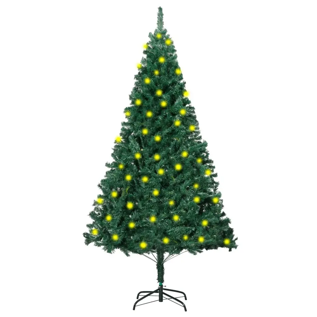 Artificial Pre-lit Christmas Tree with Thick Branches Green 150 cm 3077449