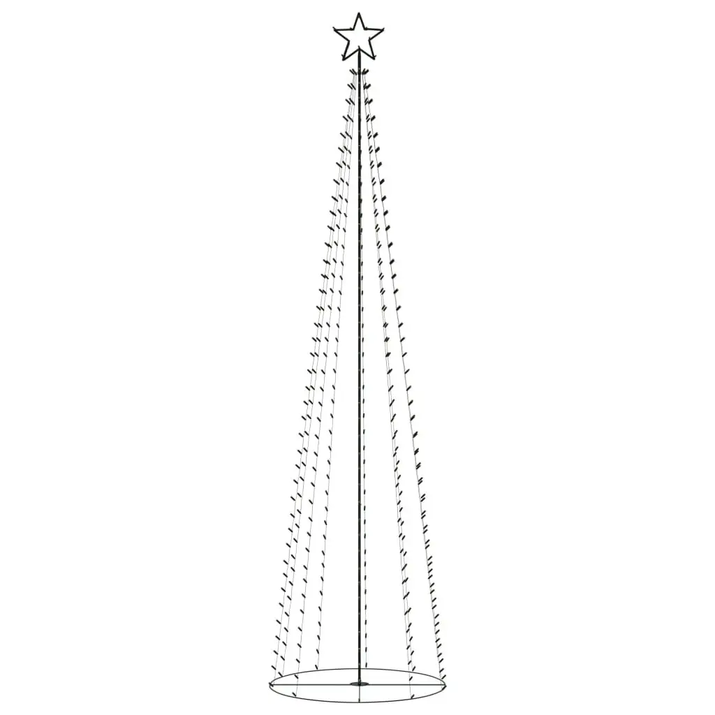 Christmas Cone Tree 400 Warm White LEDs Decoration 100x360 cm 328718