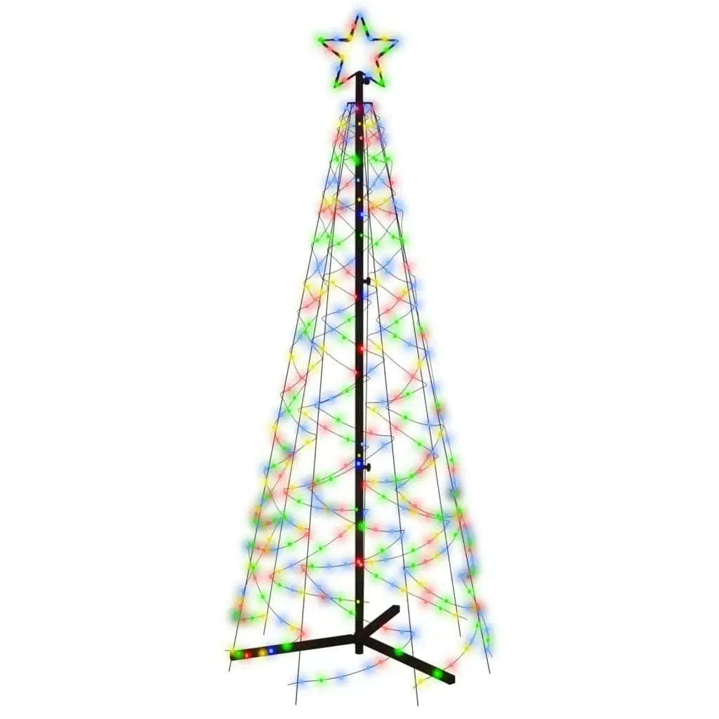 Christmas Cone Tree Colourful 200 LEDs 70x180 cm 343504