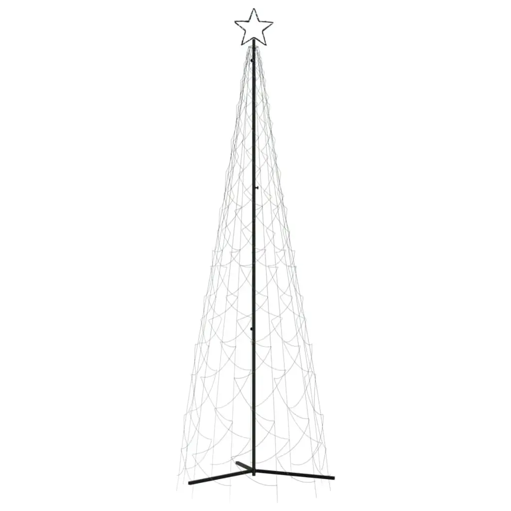 Christmas Cone Tree Cold White 500 LEDs 100x300 cm 343708