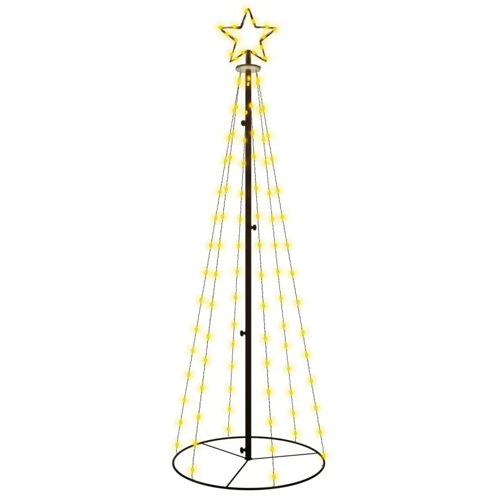 Christmas Cone Tree Warm White 108 LEDs 70x180 cm 343486