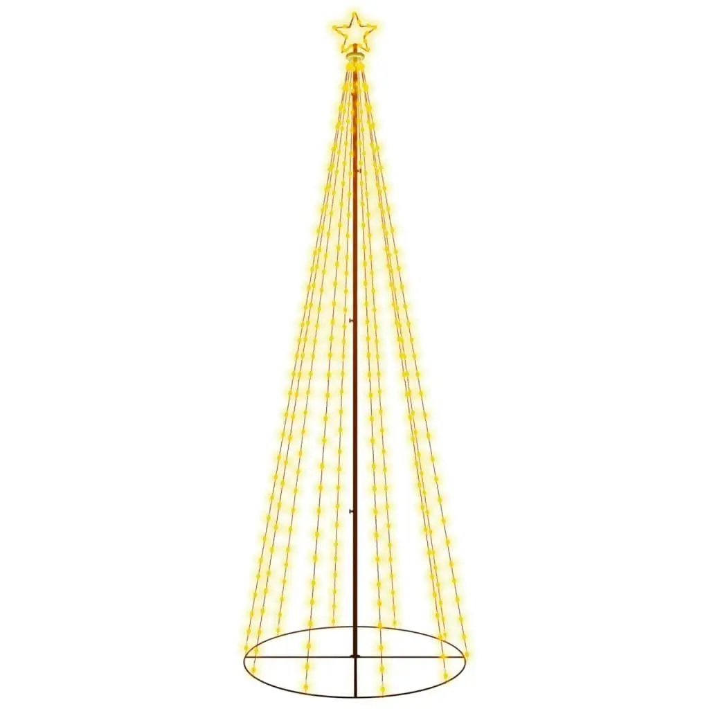 Christmas Cone Tree Warm White 310 LEDs 100x300 cm 343490