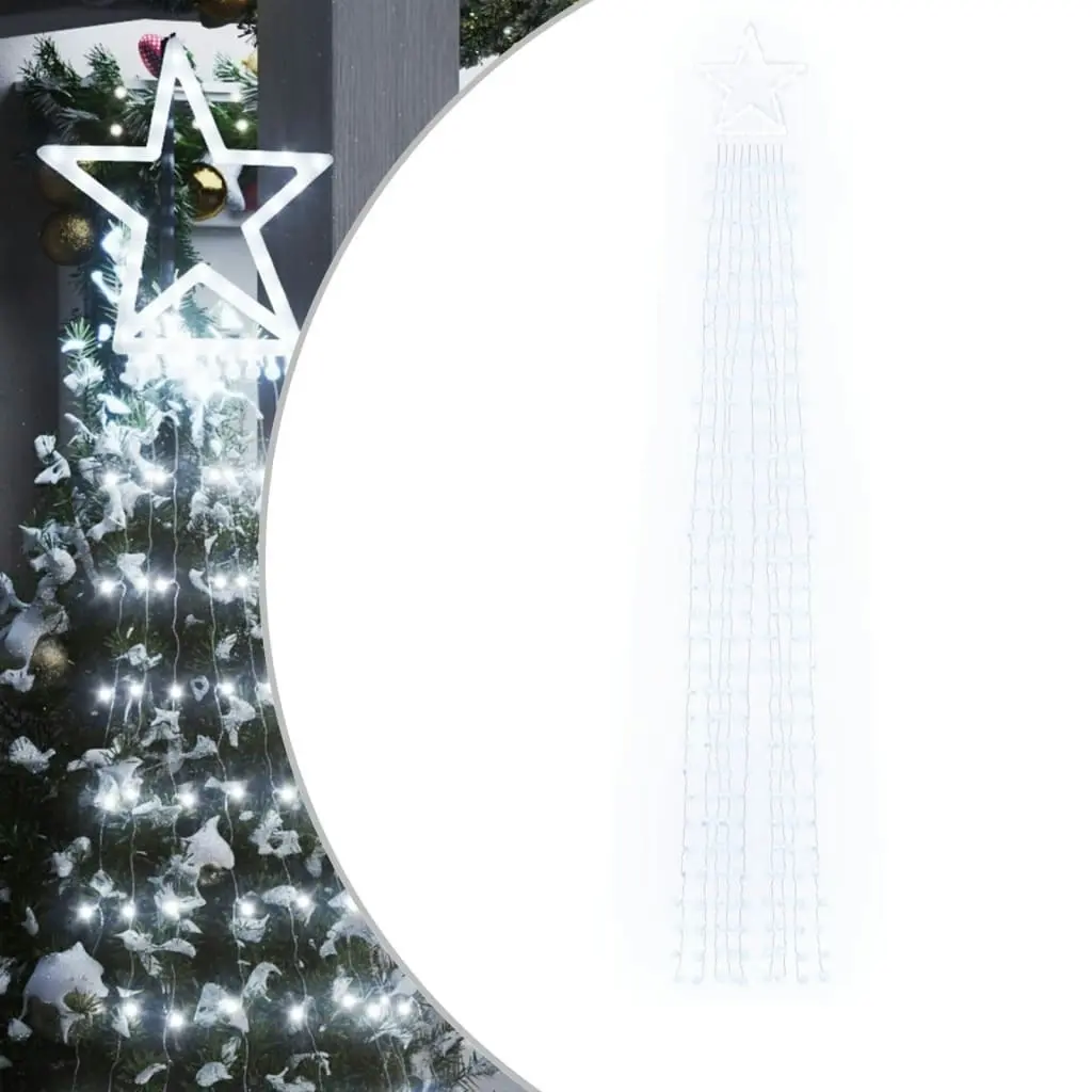 Christmas Tree Light 320 LEDs Cold White 375 cm 356924