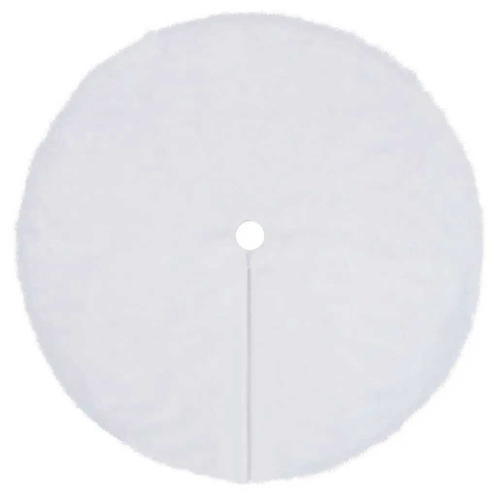 Christmas Tree Skirt White 150 cm Faux Fur 330271