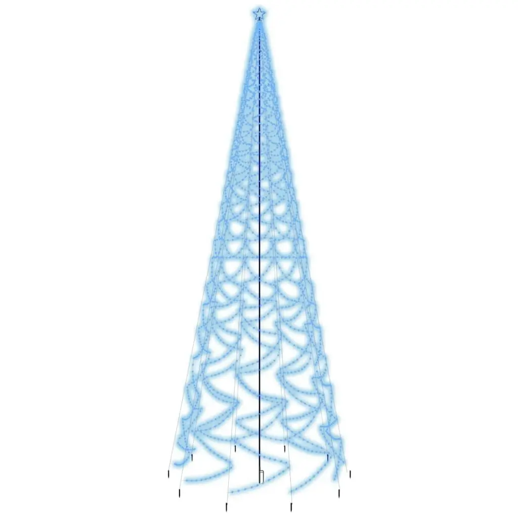 Christmas Tree with Spike Blue 3000 LEDs 800 cm 343759