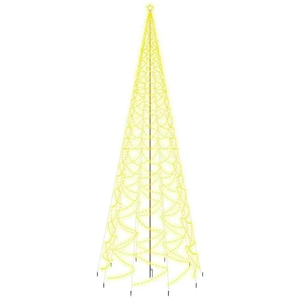 Christmas Tree with Spike Warm White 3000 LEDs 800 cm 343756