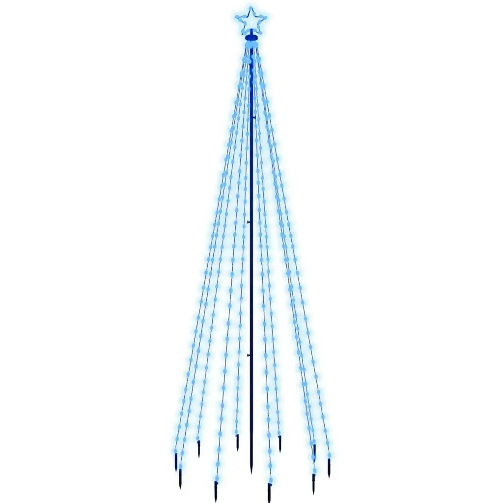 Christmas Tree with Spike Blue 310 LEDs 300 cm 343557