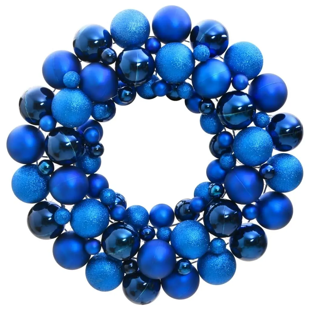 Christmas Wreath Blue 45 cm Polystyrene 356129