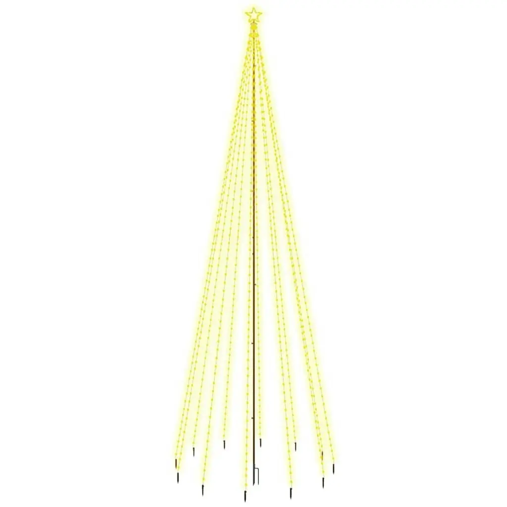 Christmas Tree with Spike Warm White 732 LEDs 500 cm 343740