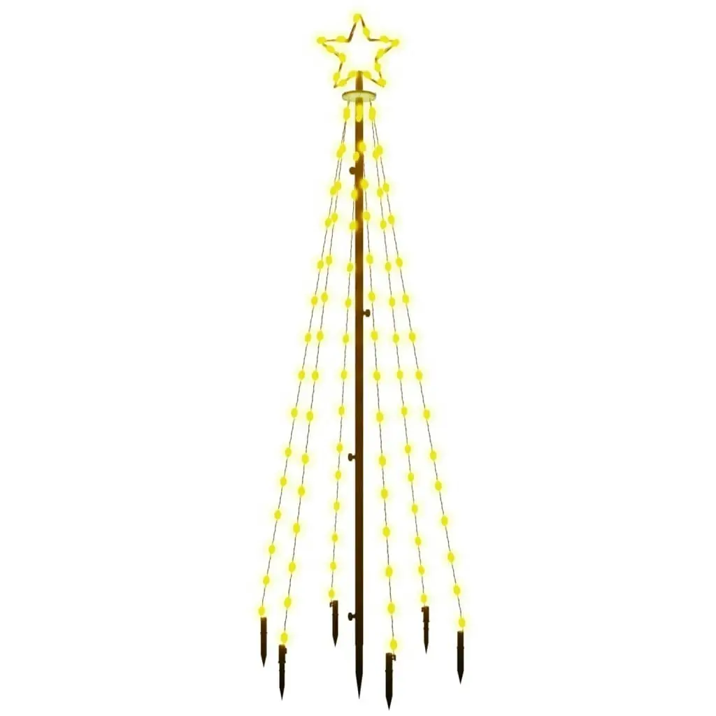 Christmas Tree with Spike Warm White 108 LEDs 180 cm 343550