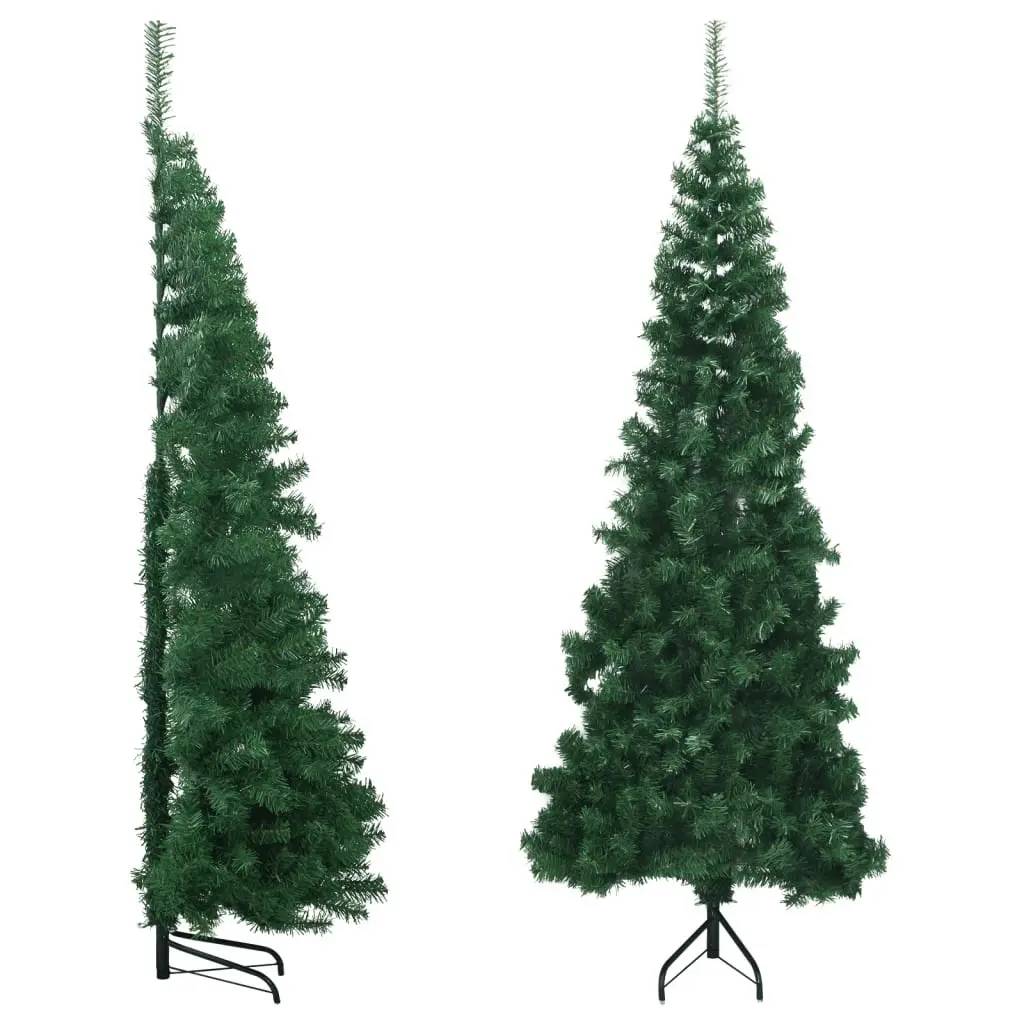 Corner Artificial Christmas Tree Green 210 cm PVC 329165