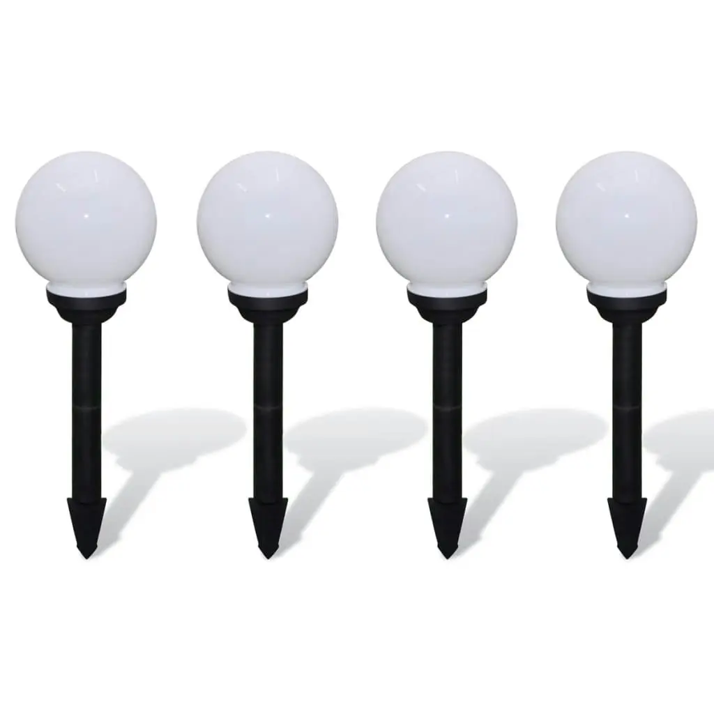 Outdoor Pathway Lamps 4 pcs LED 15 cm with Ground Spike 40863