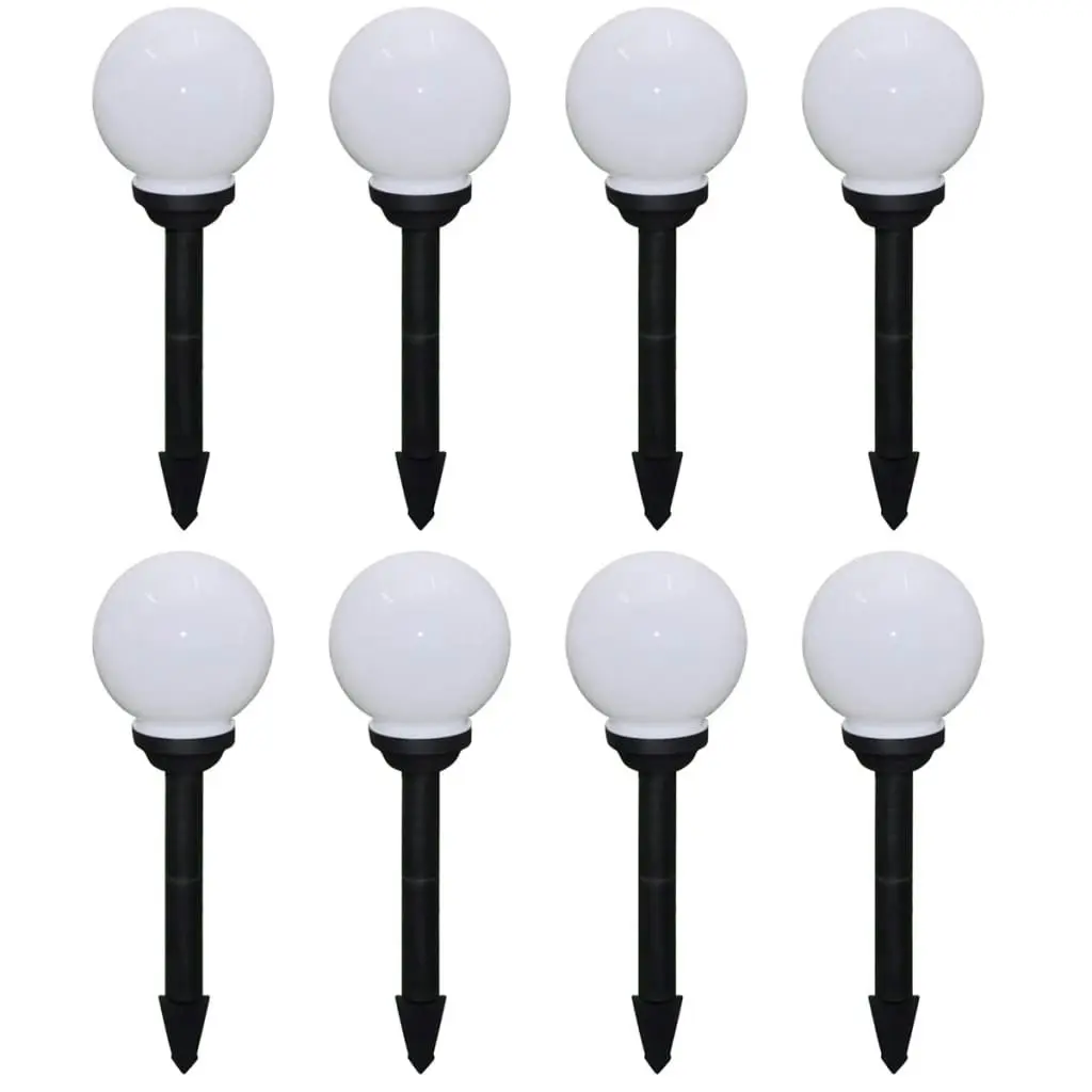 Outdoor Pathway Lamps 8 pcs LED 15 cm with Ground Spike 277114